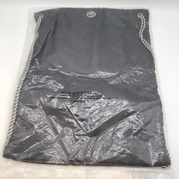 NEW Thirty-one Spirit Cinch Sac Backpack Spirit Grey Drawstring Soccer Gym Bag - Picture 2 of 6